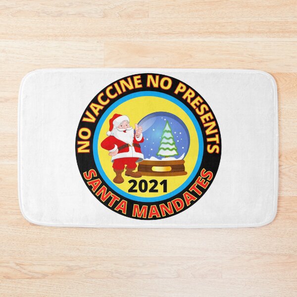 Item preview, No Vaccine No Presents Funny Santa Mandates Christmas 2021  designed and sold by RGRamsey.