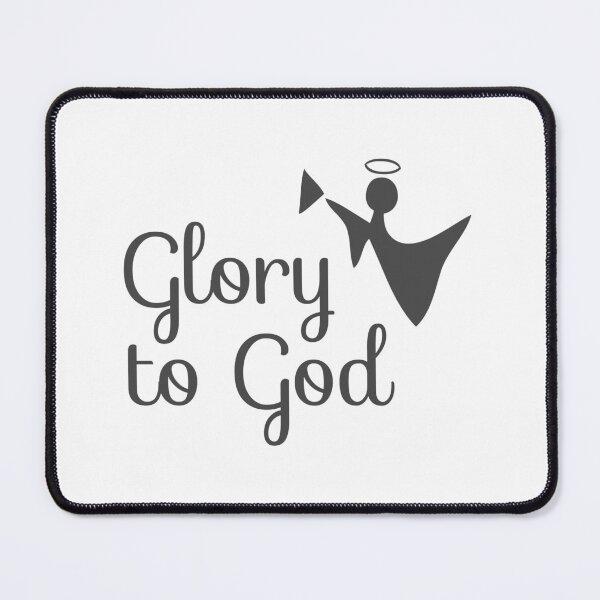 Item preview, Christian Christmas Design - Glory to God - with Angel designed and sold by simplydesignart.