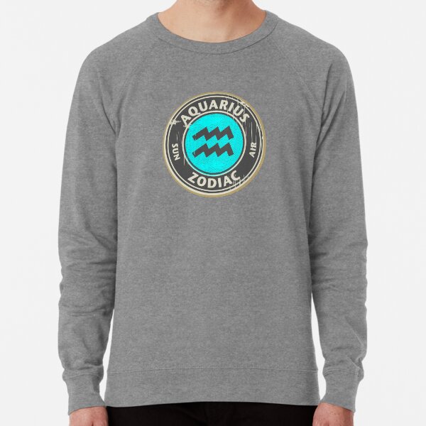 Zodiac sign - Aquarius Lightweight Sweatshirt