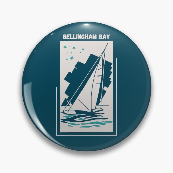 Item preview, Bellingham Bay in Washington State, USA - Vintage Sailing Windsurfing Poster designed and sold by Vintage-TM.