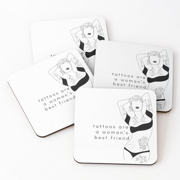 Item preview, Tattoos Are A Woman's Best Friend designed and sold by rosendosen.
