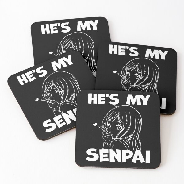 Item preview, He_s My Senpai Funny Anime Matching Couple Girlfriend Gift designed and sold by CQCankdesign.
