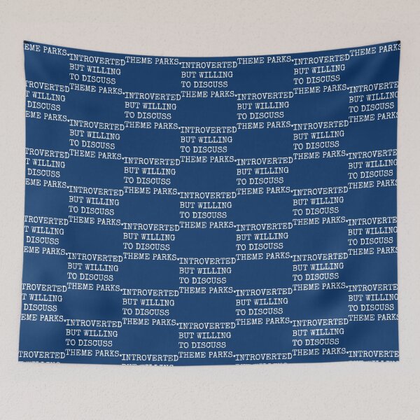 Item preview, Introverted But Willing To Discuss Theme Parks   designed and sold by Earl-DSNCA.