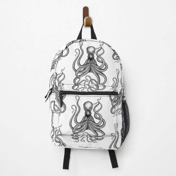 Item preview, Octopus hand drawing vintage engraving illustration designed and sold by Maartje de Volder.