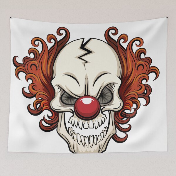 Item preview, scary clown halloween designed and sold by naturehikers.