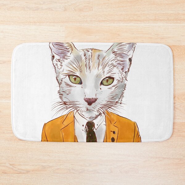 Item preview, Cat boss in an orange suit designed and sold by tqueen.
