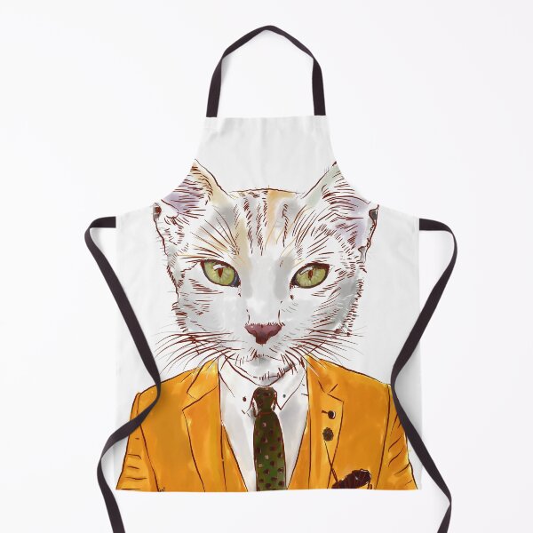 Item preview, Cat boss in an orange suit designed and sold by tqueen.