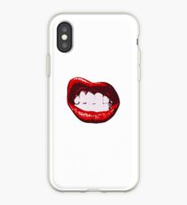 Sexy teen girl lips iPhone Case