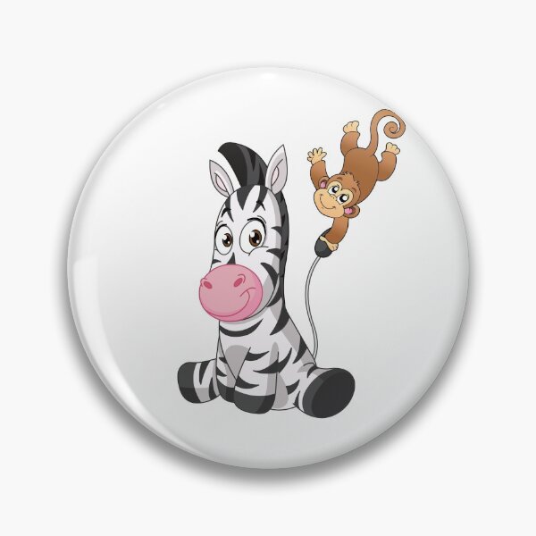 Item preview, Zebra Cora and his best friend monkey Chip designed and sold by BabyClub-by-JC.