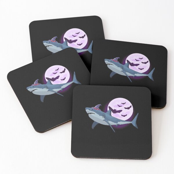 Item preview, Shark Witch Funny Sea Animal Halloween Fan designed and sold by Dressed For  Duty.