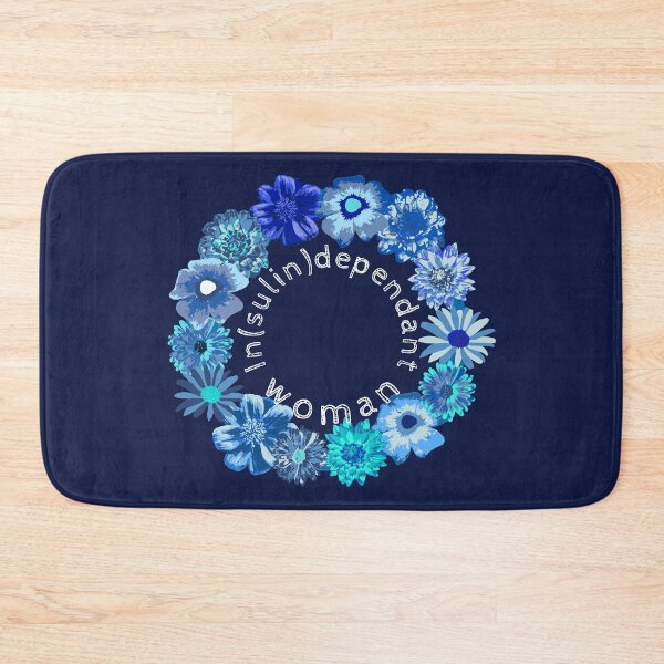 Item preview, In(sulin) dependant woman - flower blue circle designed and sold by SalxSal.