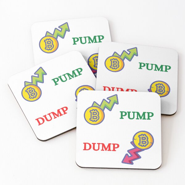 Item preview, Pump and Dump BItcoin Cryptocurrency sticker pack - Crypto Trader designed and sold by CaitU.