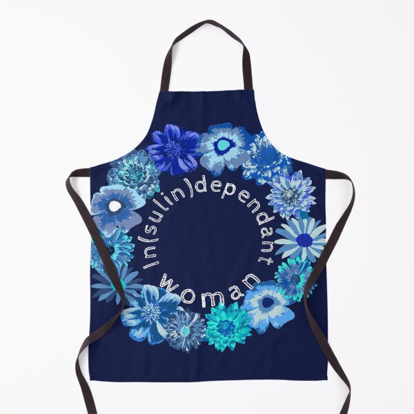 Item preview, In(sulin) dependant woman - flower blue circle designed and sold by SalxSal.