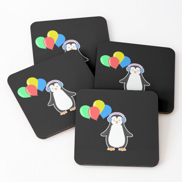 Item preview, Penguin With Balloons designed and sold by Finolca.