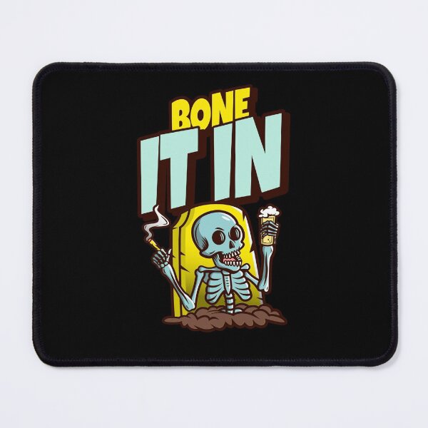 Item preview, Bone it in - funny and chilled relaxed holiday skeleton design! Phone it in! designed and sold by HROC.