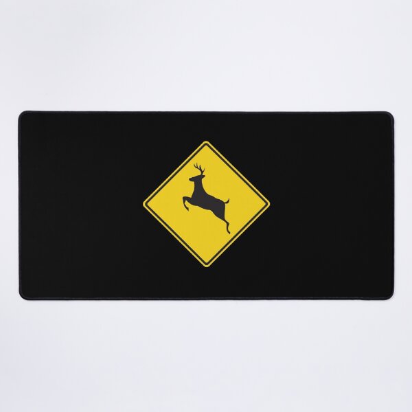 Item preview, Deer Road Sign Funny Animals Funny Christmas Gift designed and sold by Hyper-Field.