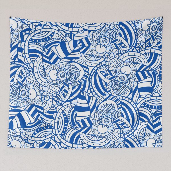 Item preview, Blue pattern designed and sold by akumayoshop.