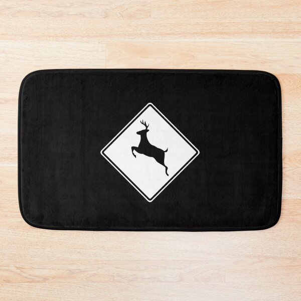 Item preview, Deer Road Sign Funny Animals white color Funny Christmas Gift designed and sold by Hyper-Field.