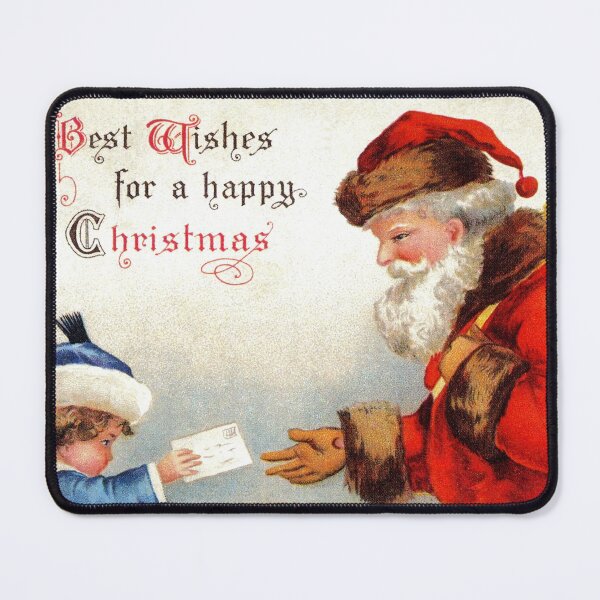 Item preview, Vintage Santa with child and Christmas wishes designed and sold by aapshop.
