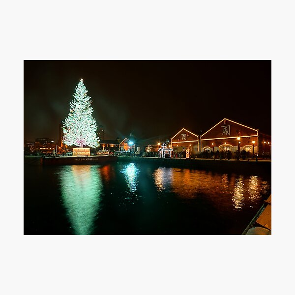 Hakodate Christmas Fantasy and the Red Brick Warehouses (3x2) Photographic Print