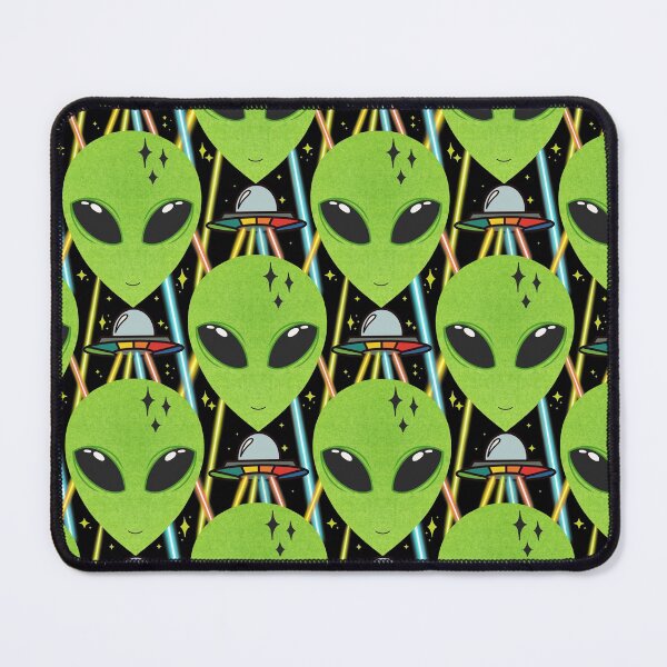 Item preview, Alien invasion, rainbow ufos designed and sold by PegFollyDesigns.
