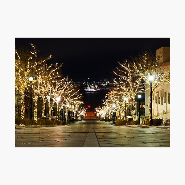 Hakodate - Hachimanzaka Illuminiation (3x2) Photographic Print