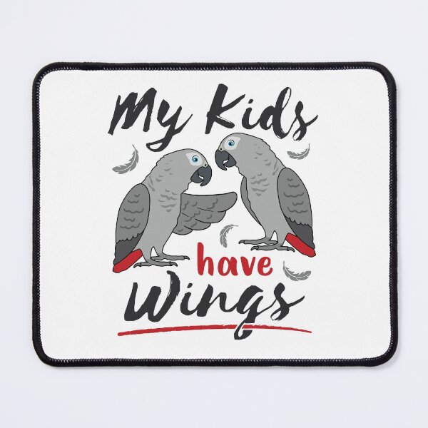 Item preview, My Kids Have Wings African Grey Mom Dad Parent designed and sold by jaygo.