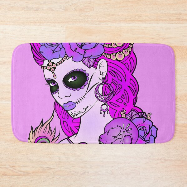 Item preview, Skull with floral designed and sold by NyengRepublic.