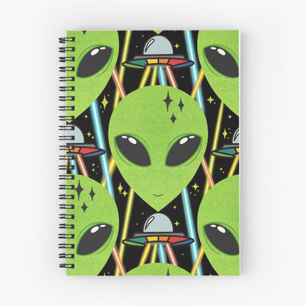 Item preview, Alien invasion, rainbow ufos  designed and sold by PegFollyDesigns.