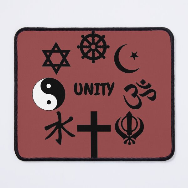 Item preview, Unity Of Religion Black Clipart Symbols In Red designed and sold by LuckyKermit.