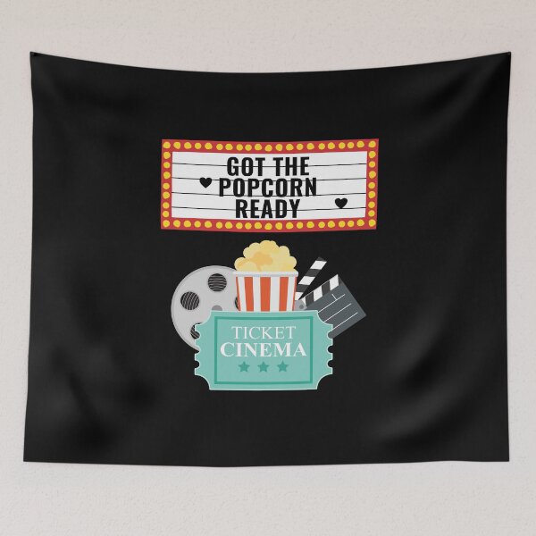 Item preview, Got the Popcorn Ready Vintage Cinema Retro design!  designed and sold by HROC.