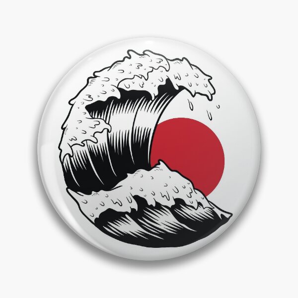 Item preview, Japanese art Moon and Ocean Wave designed and sold by reyners.