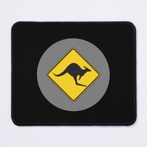 Item preview, Kangaroo Road Sign Funny Animals grey Funny Aussie Icon Australian Gift designed and sold by Hyper-Field.