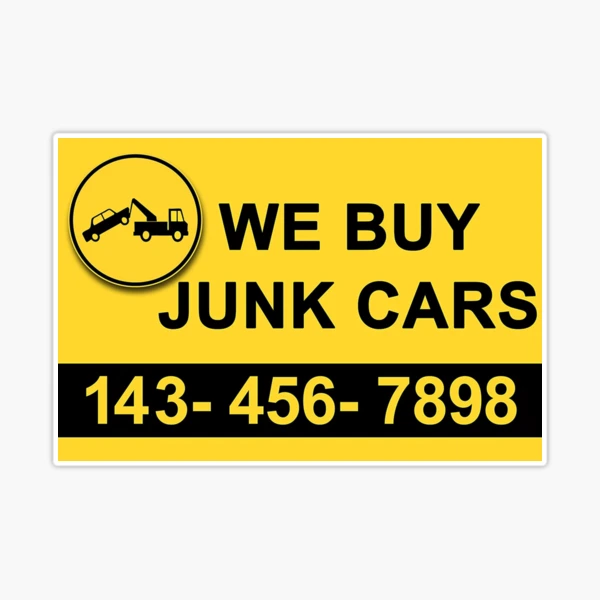 WE BUY JUNK CARS Amazon.com : Vista Products We Buy Junk Cars 2 Pack Double  main image 2
