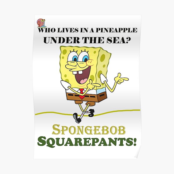 Spongebob Squarepants Poster For Sale By Berryterry1 Redbubble 5116