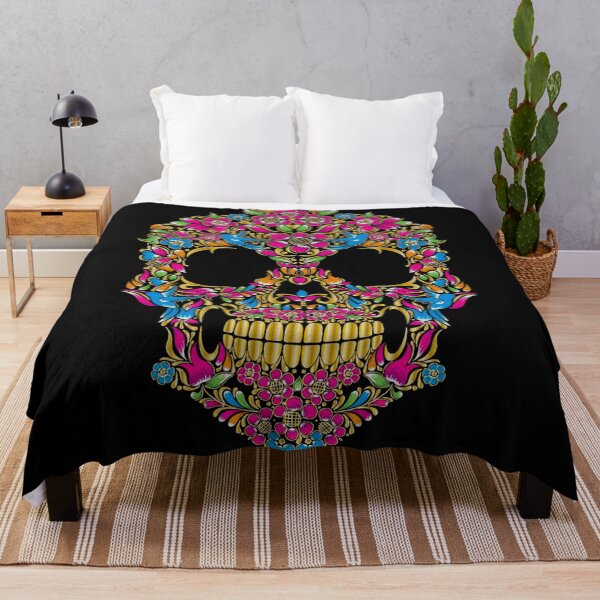 Item preview, skull with floral designed and sold by TheSkullArmy.