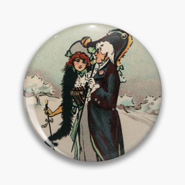 Item preview, Vintage Victorian couple Xmas greetings designed and sold by aapshop.