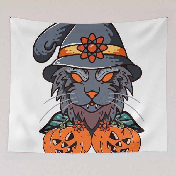 Item preview, scary cat pumpkins designed and sold by naturehikers.