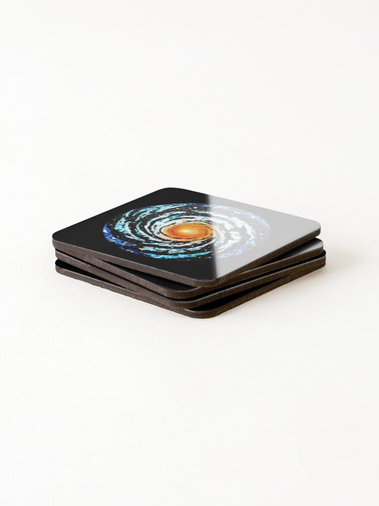 Thumbnail 4 of 5, Coasters (Set of 4), Time Machine designed and sold by InfinitePathArt.