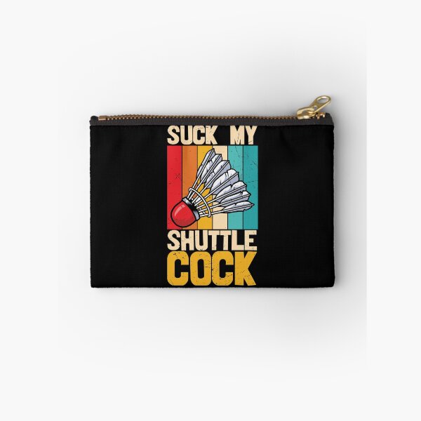 Item preview, Suck My Shuttlecock - Badminton Humor designed and sold by SewnMemories.