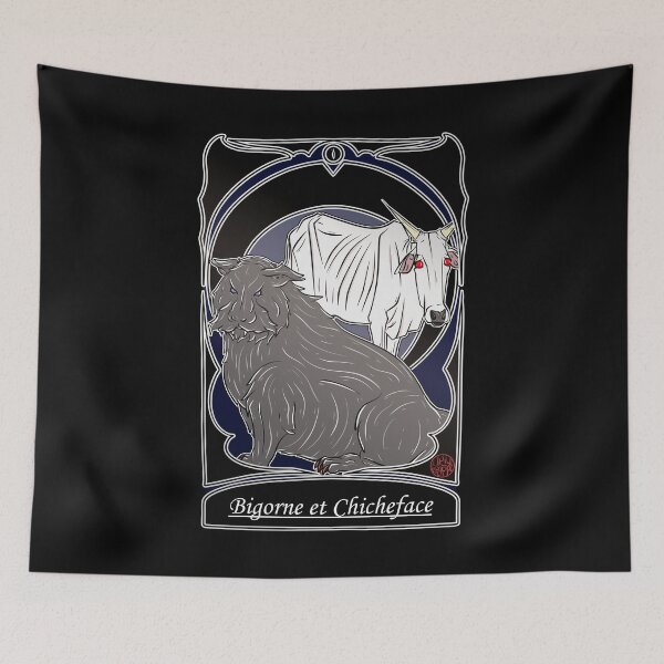Item preview, Bigorne & Chicheface - Anjou Normandy folklore designed and sold by Ukiyograph.