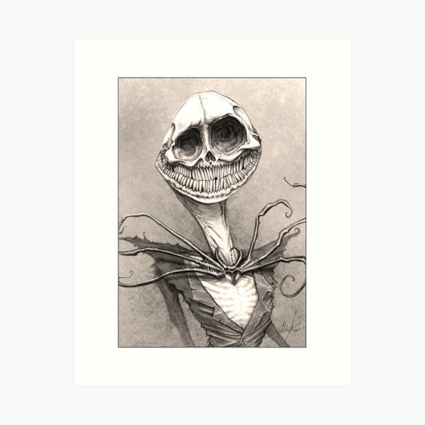 Jack Skellington (The Nightmare Before Christmas Parody) | Pop Horror | The Art of Austen Mengler Art Print