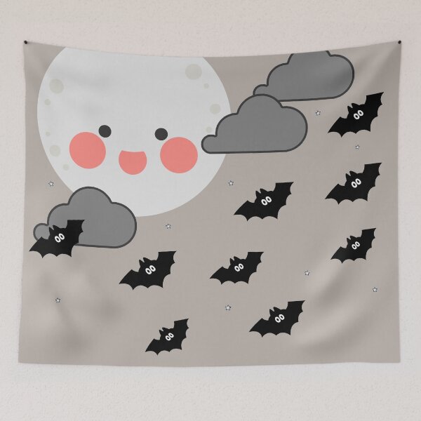 Item preview, Full moon and bats designed and sold by thatsit-itslit.