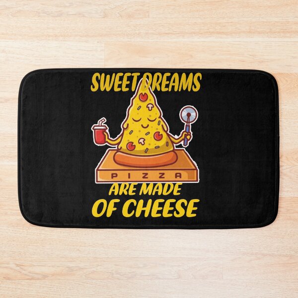 Item preview, sweet dreams are made of cheese Cute pizza yoga meditation, FOOD LOVERS , GIFT FOR FOODIES   designed and sold by justbejoker.