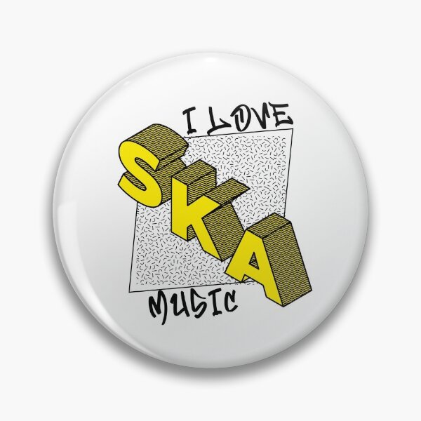 Item preview, I Love Ska Music (yellow version) designed and sold by MerchByCraig.