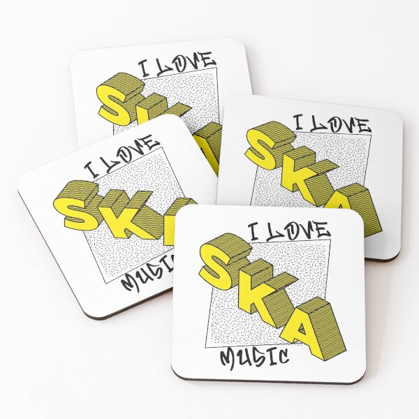 Item preview, I Love Ska Music (yellow version) designed and sold by MerchByCraig.