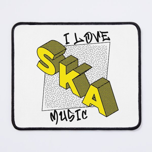 Item preview, I Love Ska Music (yellow version) designed and sold by MerchByCraig.
