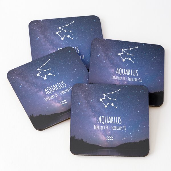 Item preview, Aquarius Constellation and Zodiac Symbol designed and sold by SpoofTShirts.