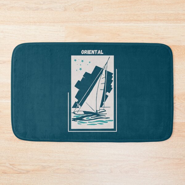 Item preview, Oriental in Pamlico County, North Carolina, Neuse River, USA - Vintage Sailing Windsurfing Poster designed and sold by Vintage-TM.