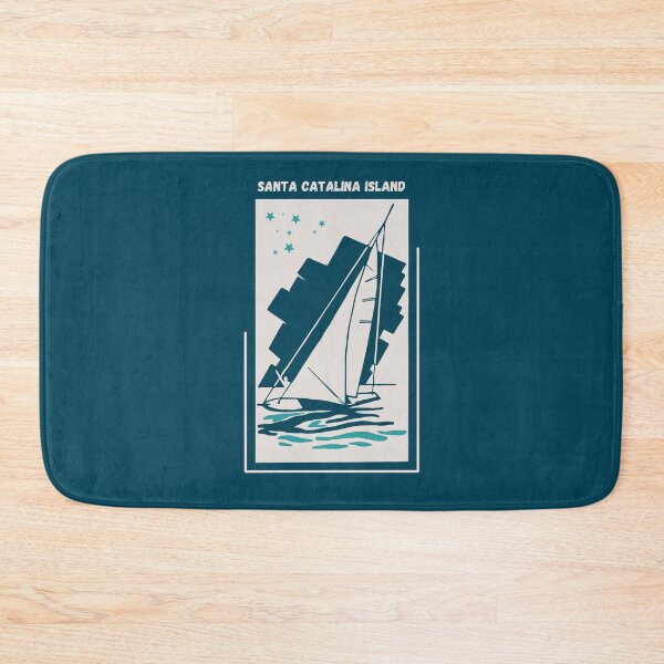 Item preview, Santa Catalina Island in Cannel Islands, California, USA - Vintage Sailing Windsurfing Poster designed and sold by Vintage-TM.